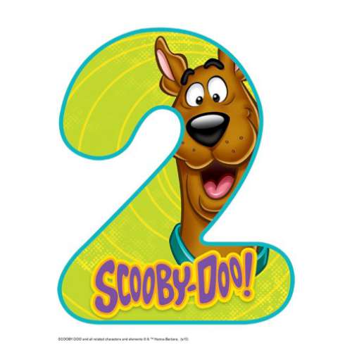Scooby Doo Number 2 Edible Icing Image - Click Image to Close